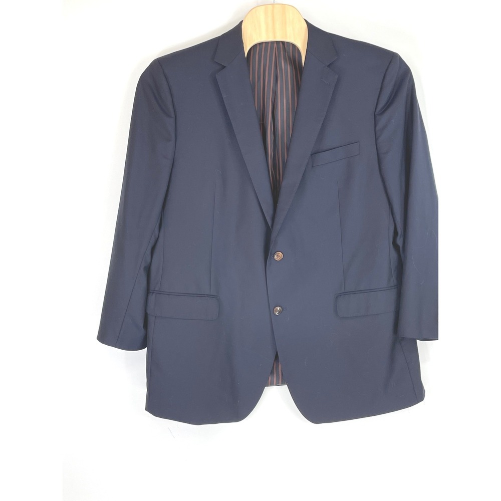 Paul Betenly Lanificio Filarte Men Blazer 48L Sergio Navy Wool Cashmere Designer